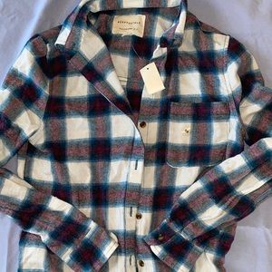 Aeropostale Red/White/blue Button Down Flannel